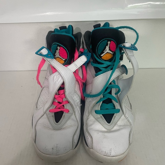 Jordan Sneakers with Teal and Black Accents